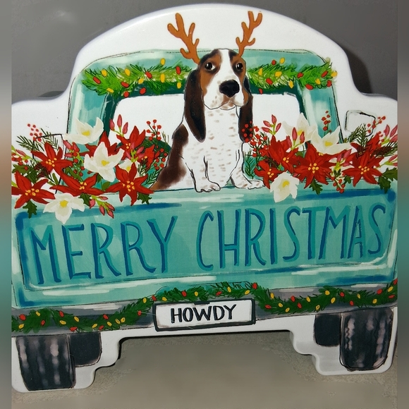 Pioneer Woman Kitchen Container Set Boot Charlie Dog In Truck Christmas - Picture 5 of 6